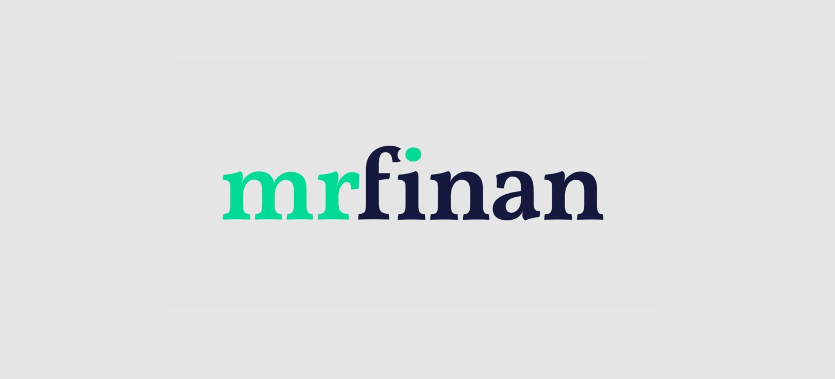 Logo MrFinan fundo cinza