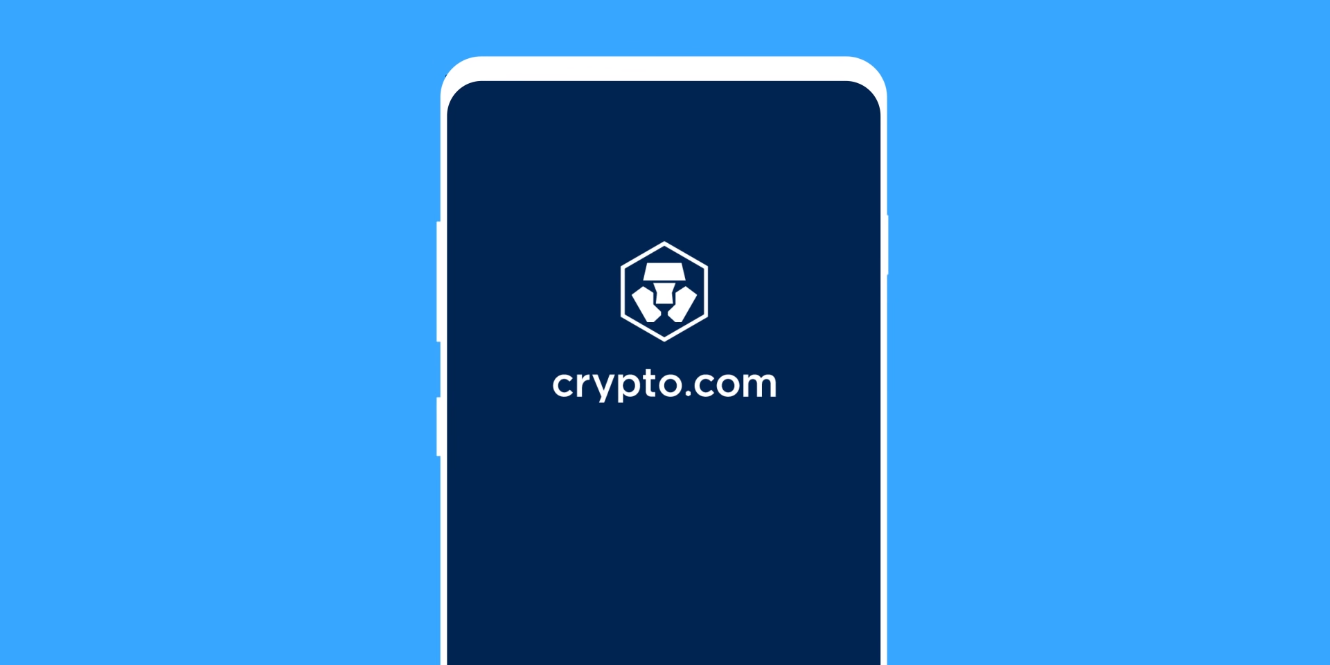 corretora Crypto.com logotipo em tela de celular, ilustração