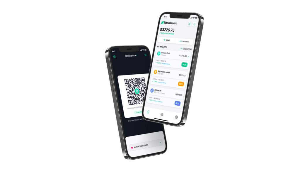 Corretora Bitcoin em tela de celular