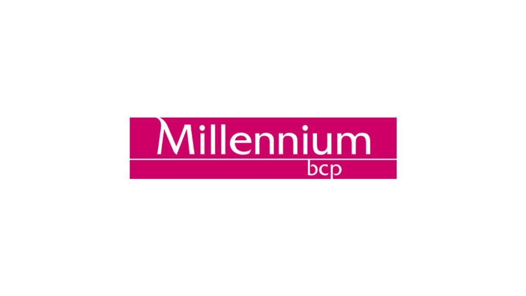 Logotipo Millenium BCP, instituição financeira responsável pelo cartão BCP Go! Changer