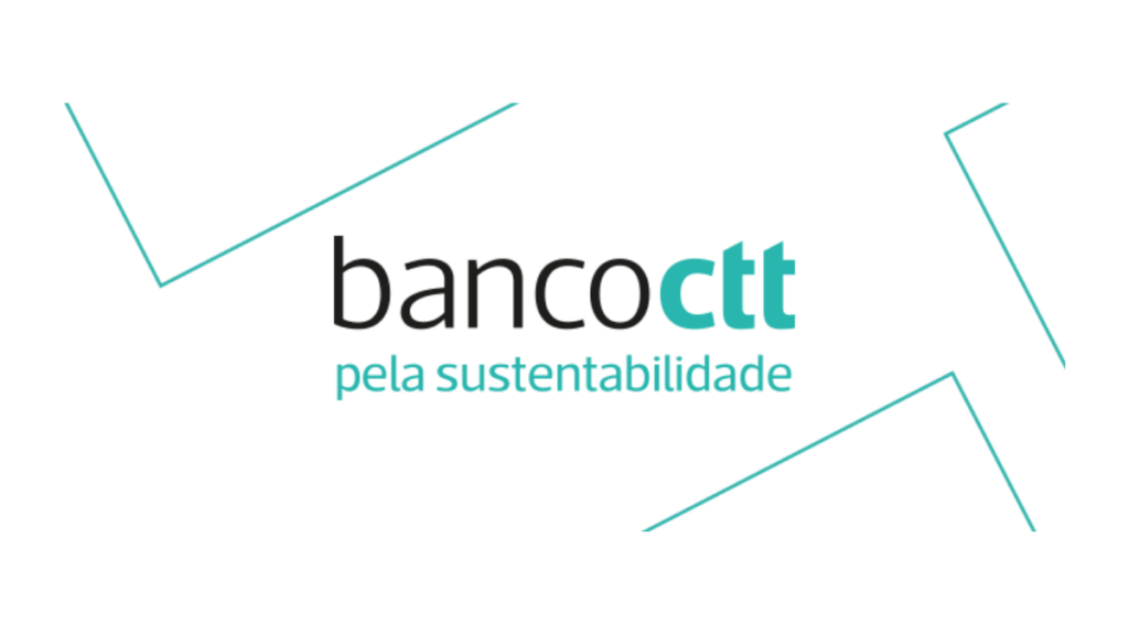 logo banco ctt em azul com fundo branco