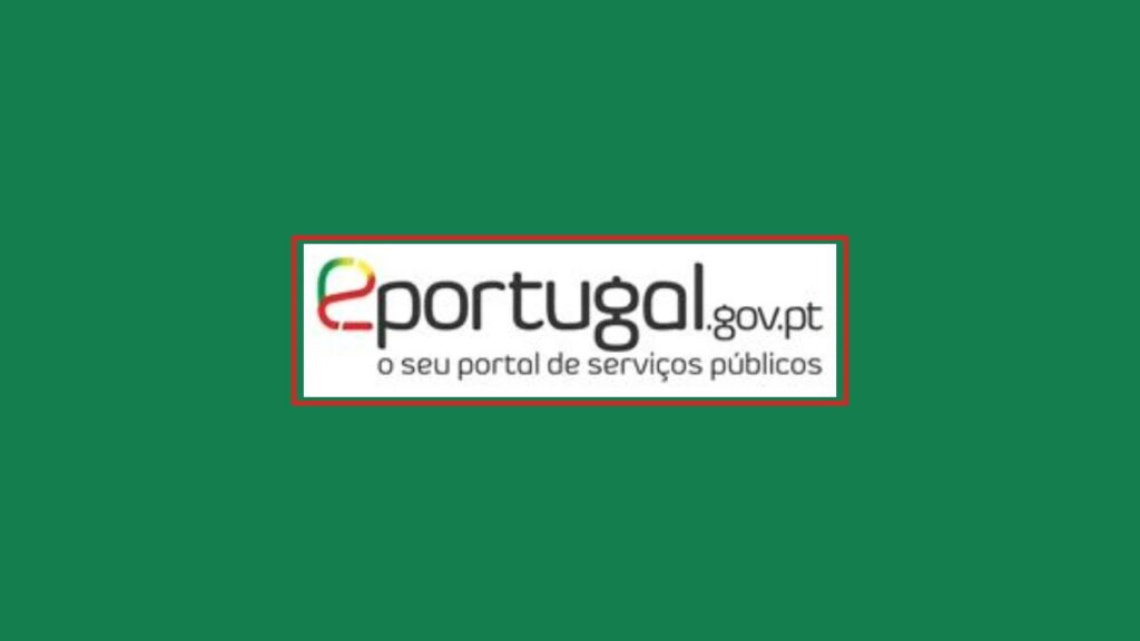 Logo eportugal com fundo verde