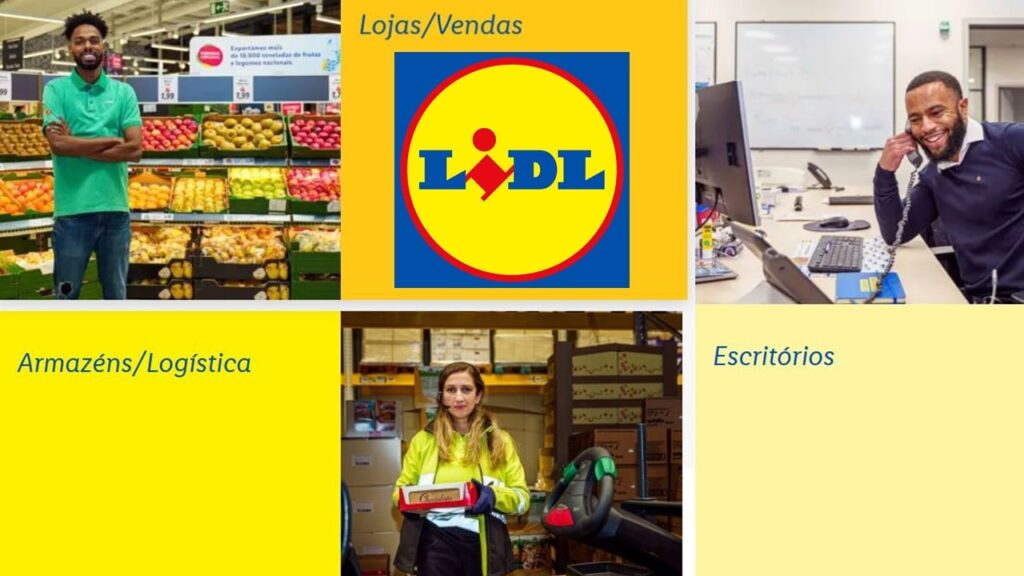 Cargos trabalhando na Lidl