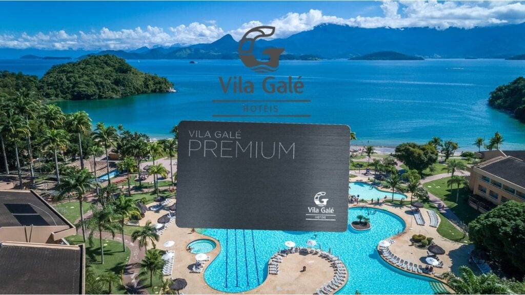 Planta do Hotel Vila Galé com cartão e logo