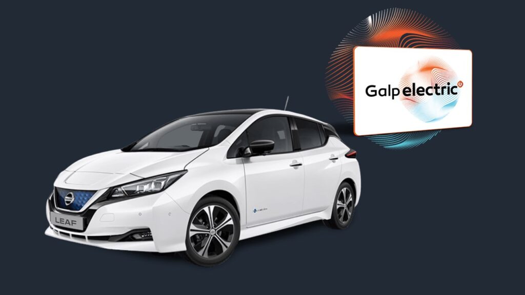 Imagem de carro e cartão Galp