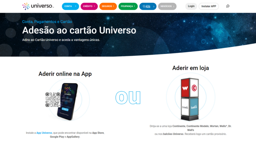 Cartão Universo
