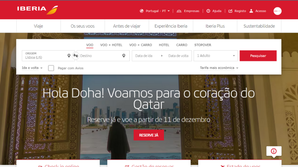 Iberia Website