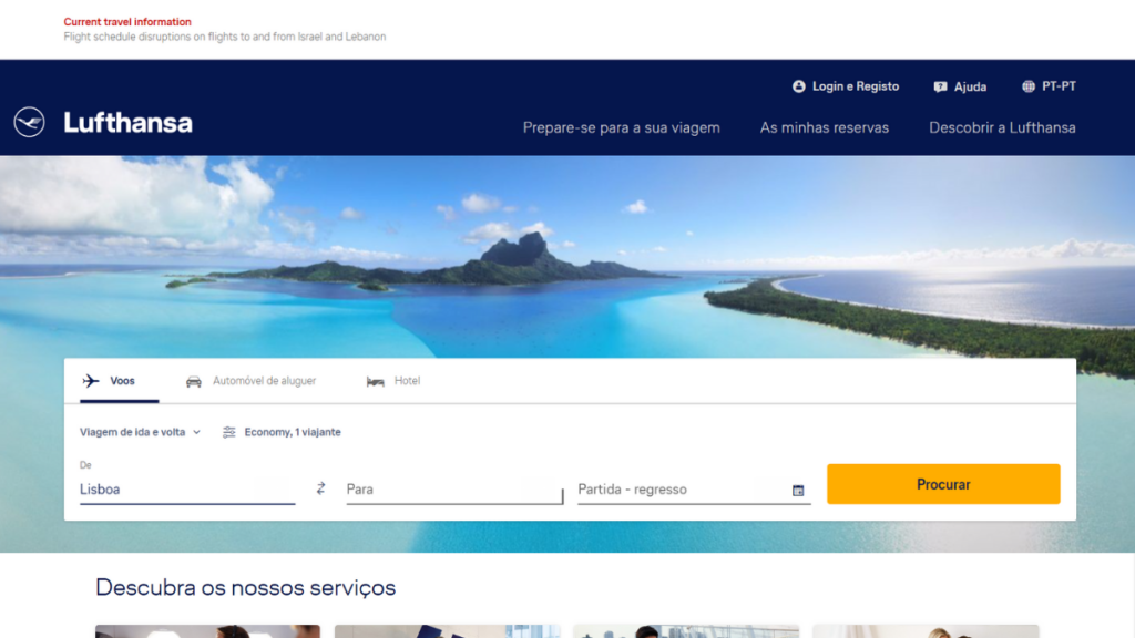 Passagens aéreas Lufthansa